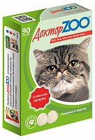 Доктор Zoo для кошек со вкусом печени, 90 таблеток